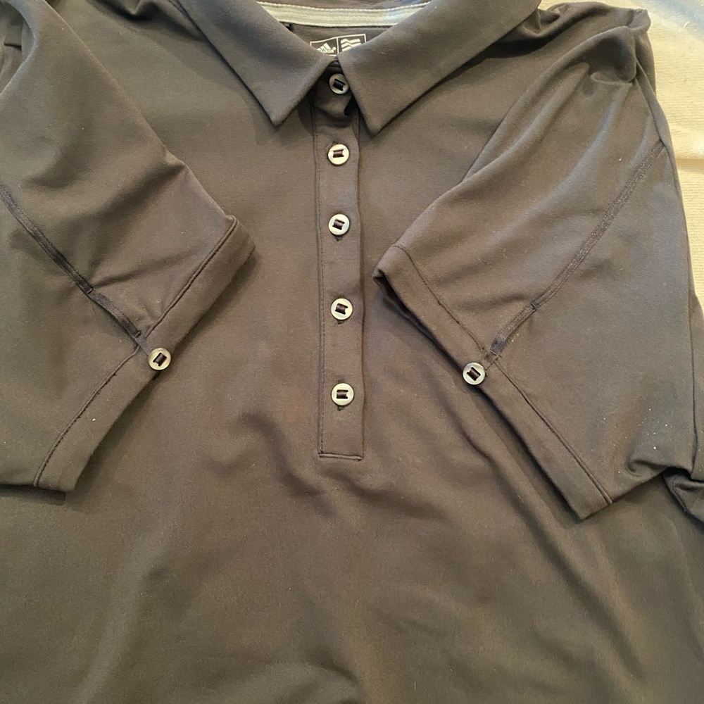 Adidas adipure  Women's Charcoal Gray Polo Golf Shirt. Size XL - Picture 6 of 7
